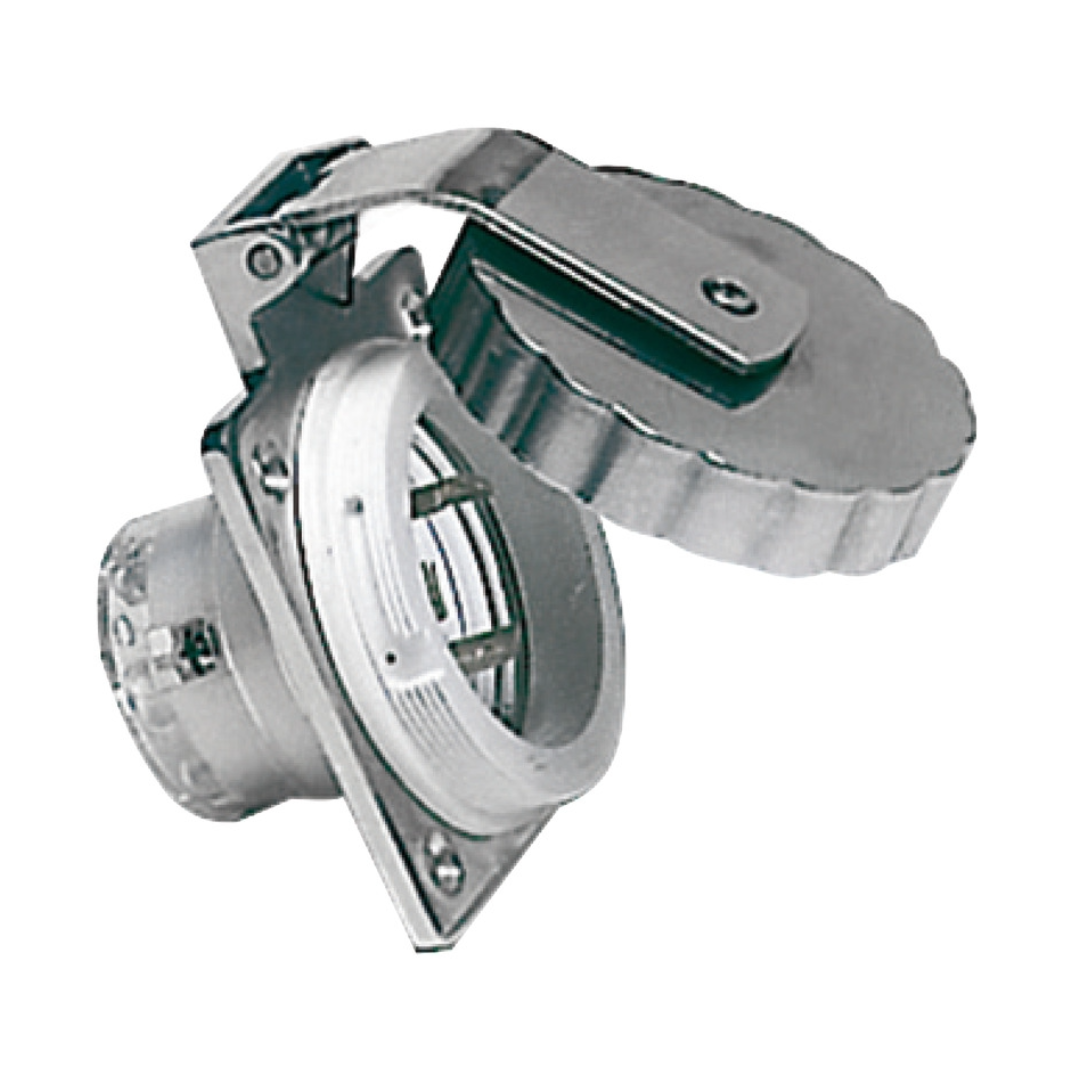 Presa a incasso Shore power 16 amp inox