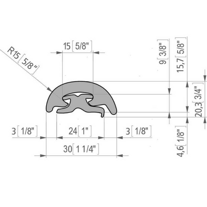 Profilo parabordo "RADIAL"