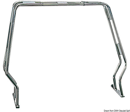Roll bar abbattibile per gommoni 5-7 metri