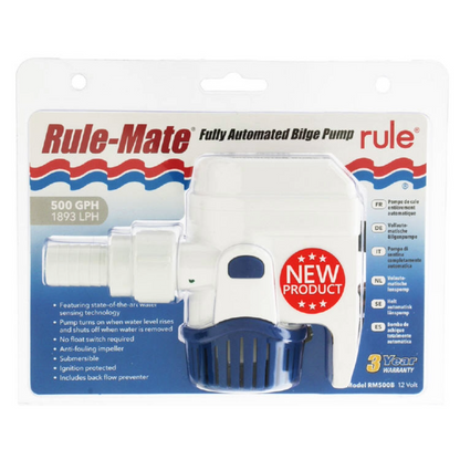 RULE MATE 12V Automatic Bilge Pump 500GPH