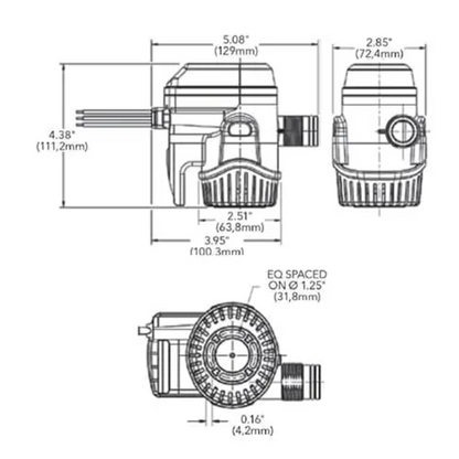 RULE MATE 12V Automatic Bilge Pump 500GPH