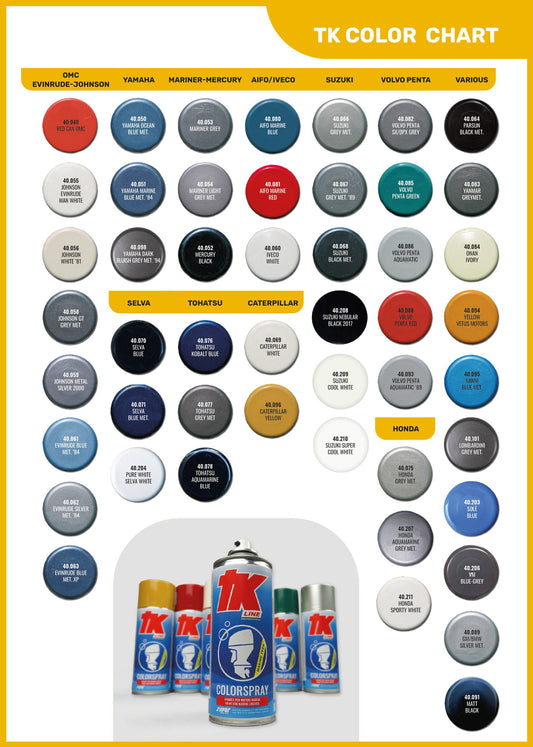 Vernice spray per motori marini -TK line-