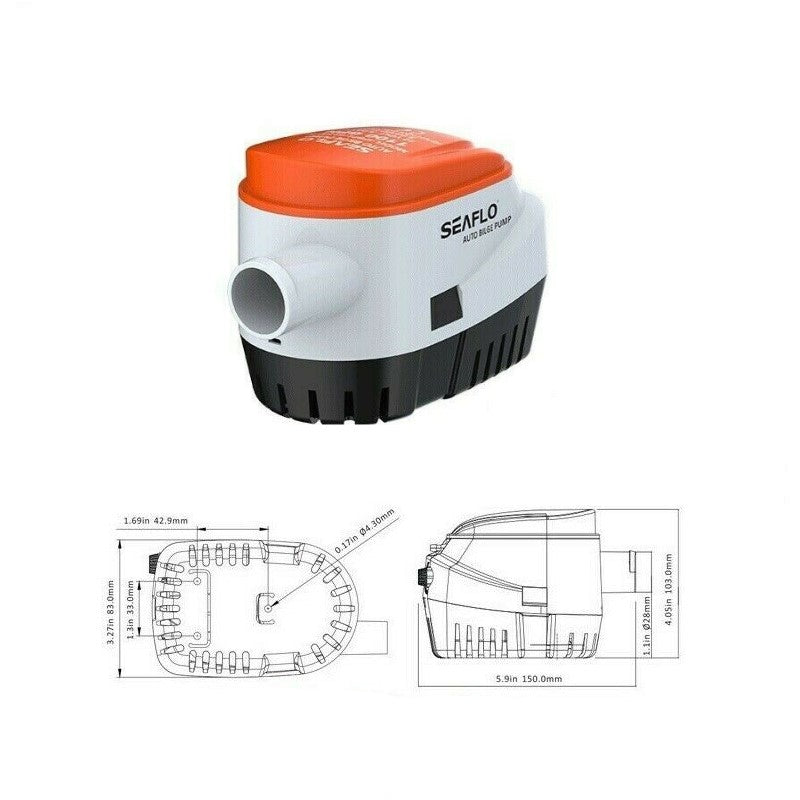 Pompa di sentina 600 gph Automatica SeaFlo 12V