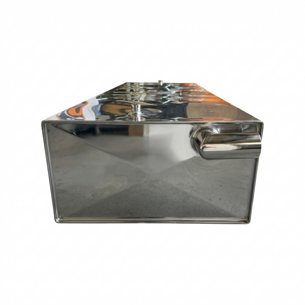 Serbatoio nautico Certificato CE in acciaio inox 140 litri 130 x 45 x 24 cm