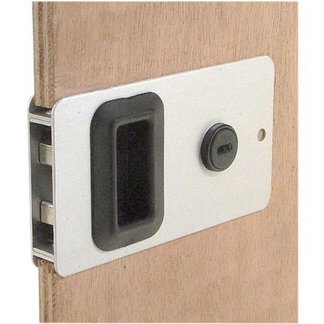 Serratura Mobella a filo Flush Entry finitura naturale