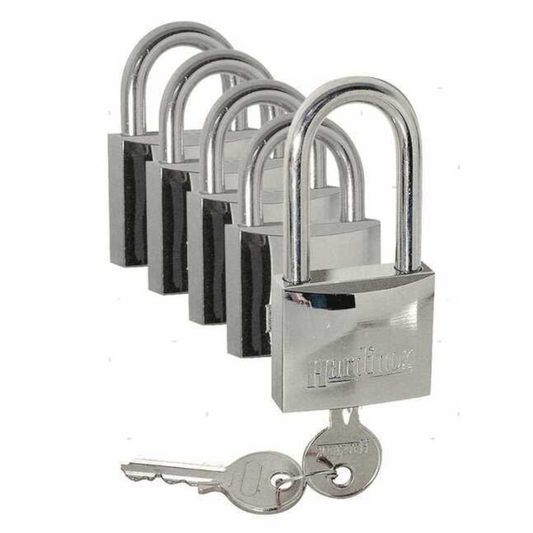 Kit Lucchetti 4+1 in acciaio inox stessa chiave