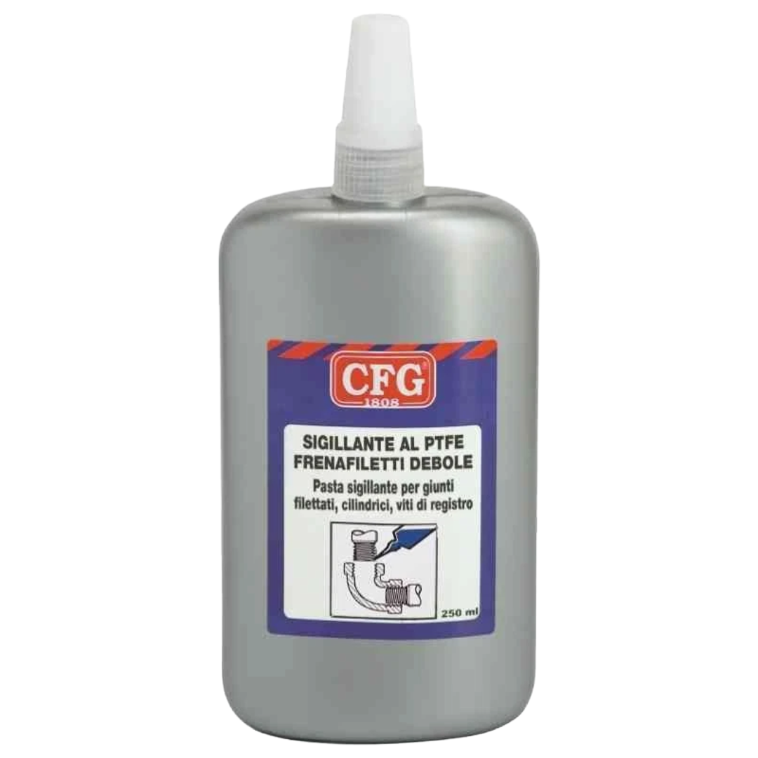 Sigillante frenafiletti al PTFE per raccorderia, viteria inox, metalli teneri
