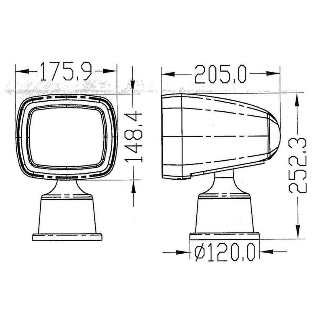 Faro AA radiocomandato 1600 Lumen