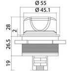 Staccabatteria compatto 300 Amp con terminali 10 mm