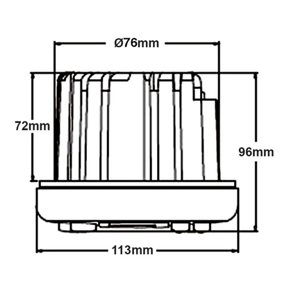 Stereo nautico Trem, Radio/Bluetooth/USB