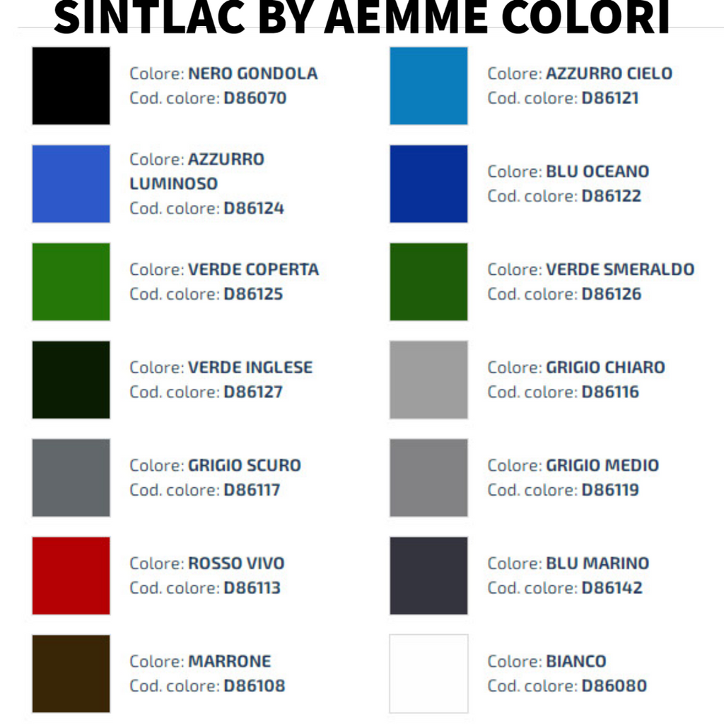 Sintlac - Smalto brillante Nero gondola 0,75 Lt