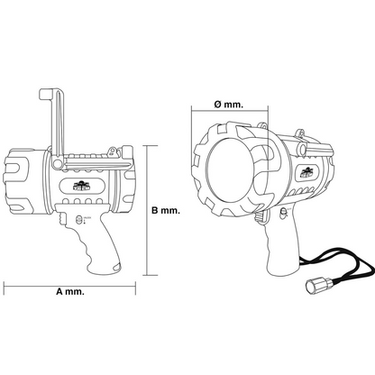 Torcia LED impermeabile 270 Lumen