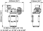 Pompa Autoadescante Marco UP14 in Bronzo 12V - 46 l/min