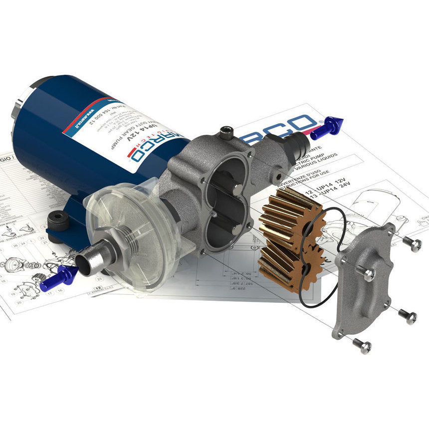 Pompa Autoadescante Marco UP14 in Bronzo 12V - 46 l/min