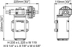 Pompa Autoadescante Marco UP14 in Bronzo 24V - 46 l/min