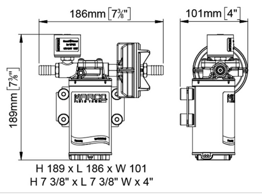 Autoclave UP3/E con controllo elettronico 15 Lt/min 12/24V