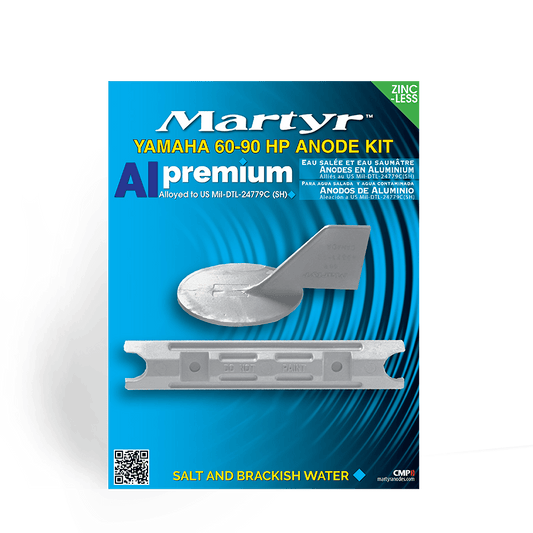 Kit anodi Yamaha 60/90 HP in alluminio