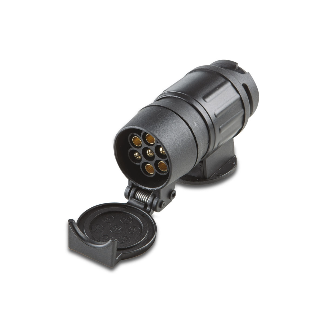 Adattatore per carrelli presa 13 poli spina 7 poli 12V