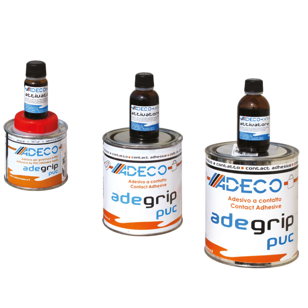 Two-component glue for PVC dinghies