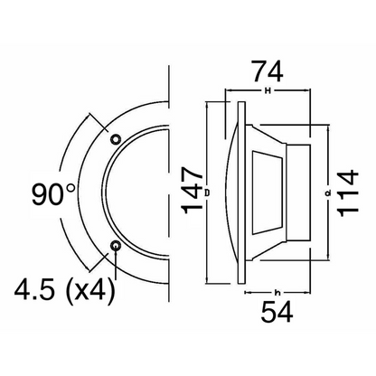 Casse stereo waterproof a due vie 80W 5,25'