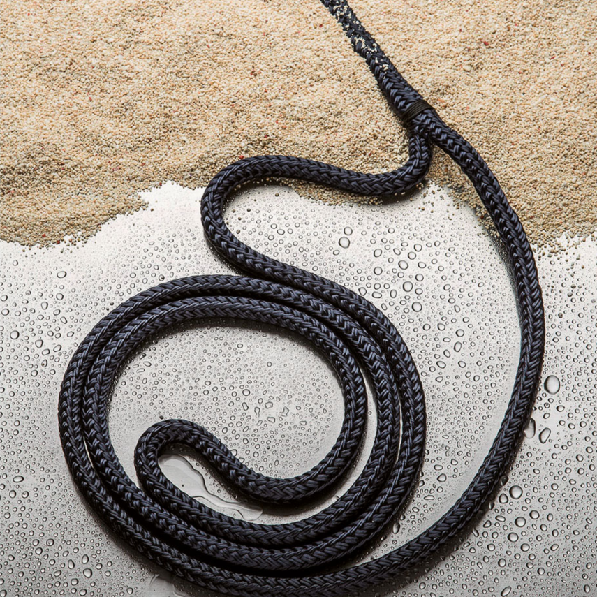 Cima da ormeggio Bianca alta tenacità con anello 20 cm impiombata a mano