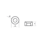 Anodo Interno a rondella in Alluminio Yamaha 150HP (Rif. 63P-11325-21-00)