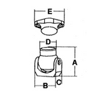 Fermaporte magnetico orientabile (180°) in acciaio inox