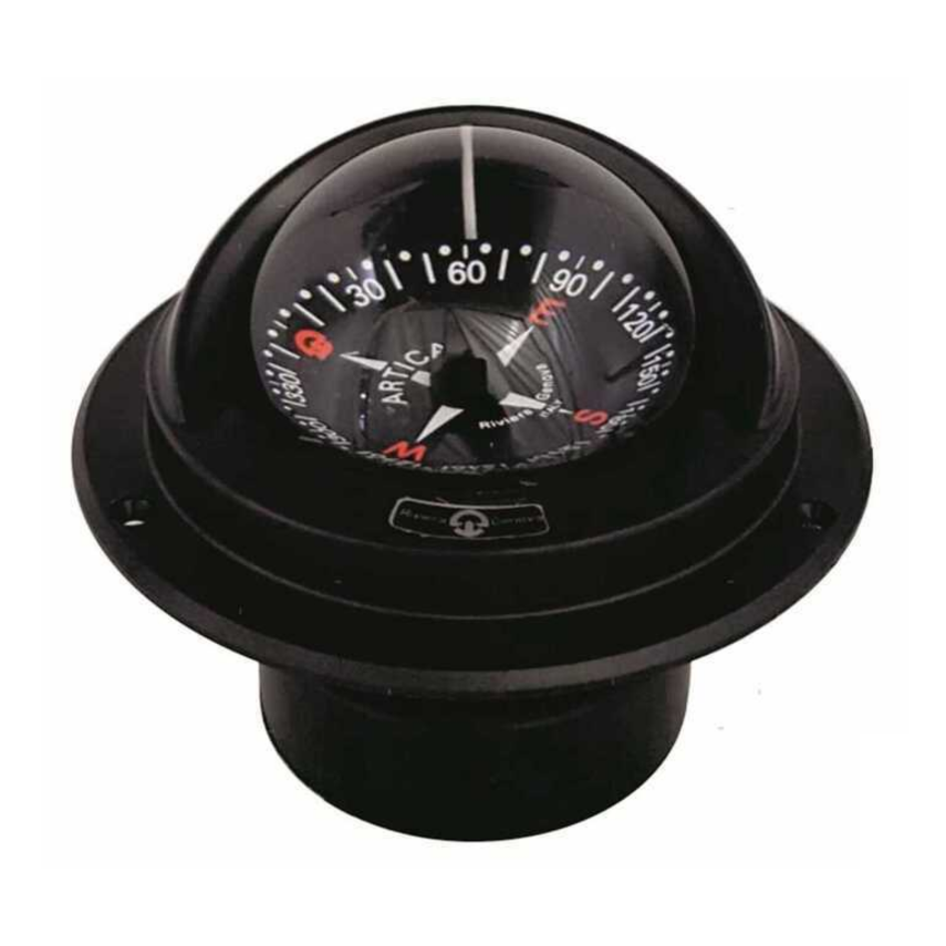 Bussola Artica BA1 Ø 76 mm lettura posteriore.