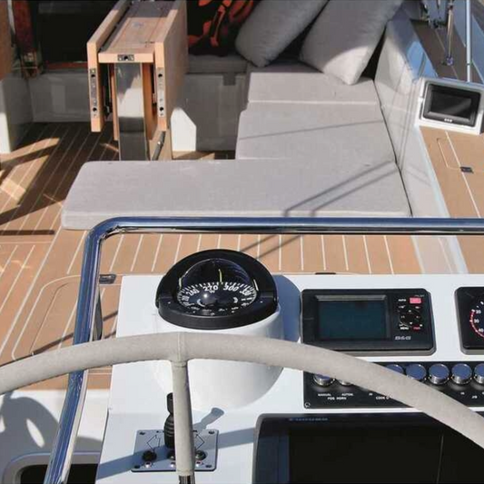 Bussola Riviera Artica BA3 nera Ø 70 mm lettura posteriore