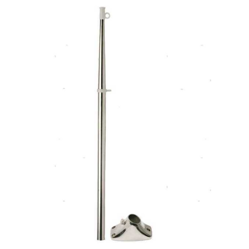 Asta porta bandiera inox "White cap"