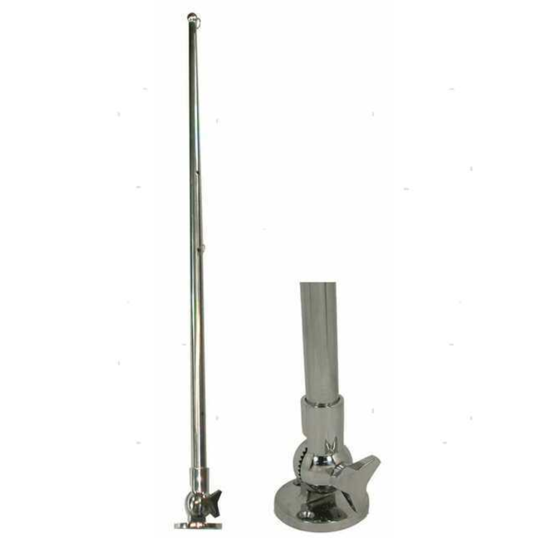 Asta porta bandiera abbatibile inox "Folding"