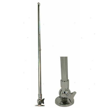 Asta porta bandiera abbatibile inox "Folding"