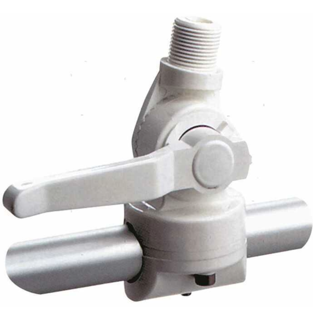 Supporto antenna a morsetto con snodo a leva