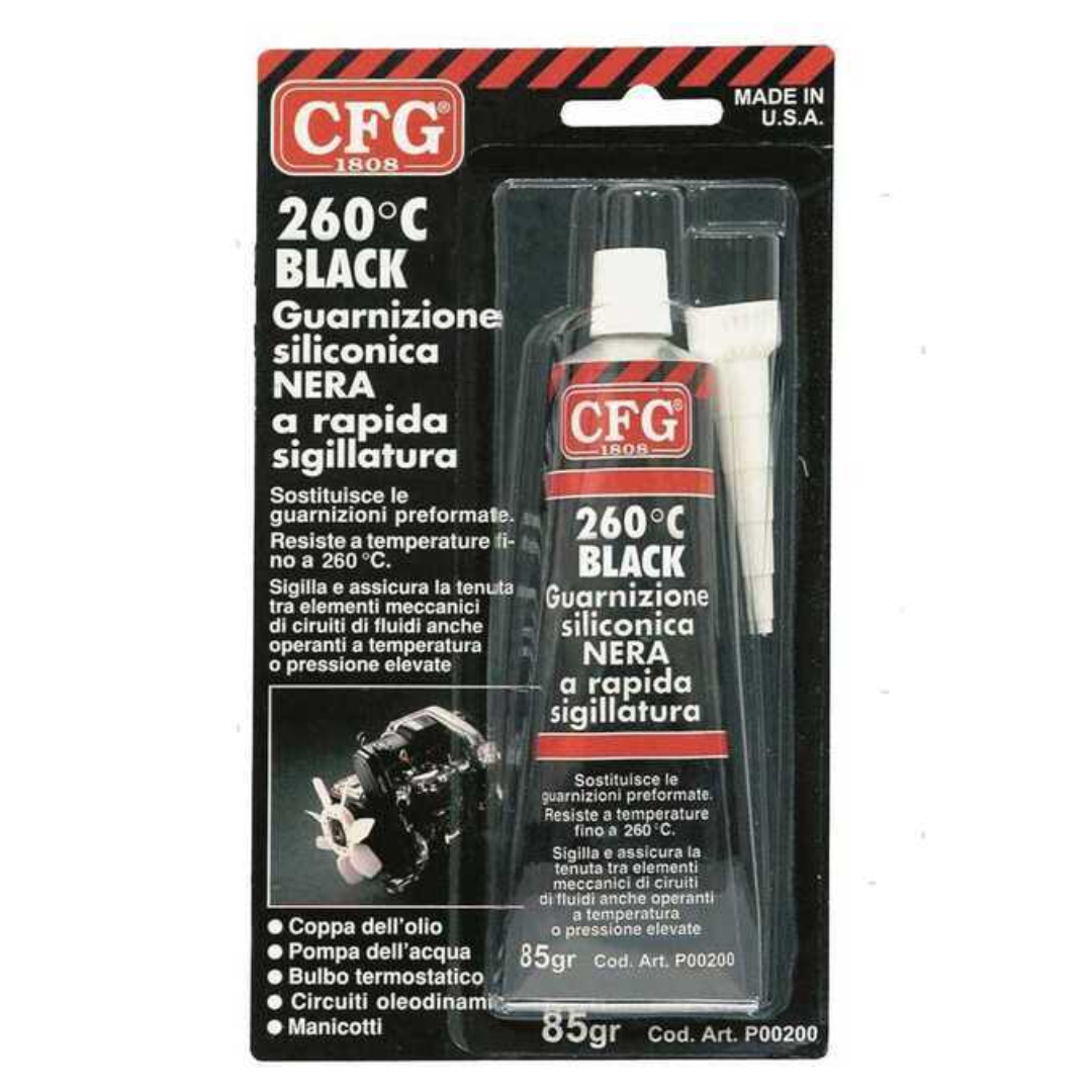 Guarnizione siliconica Nera 218°C