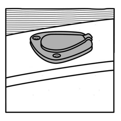 Boccola portacanna a incasso in acciaio inox