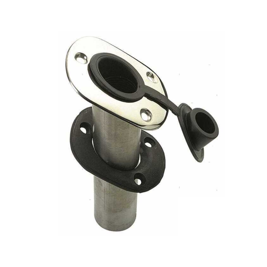 Boccola portacanna a incasso in acciaio inox