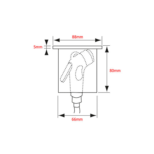 Box doccetta tondo Ø 66 mm
