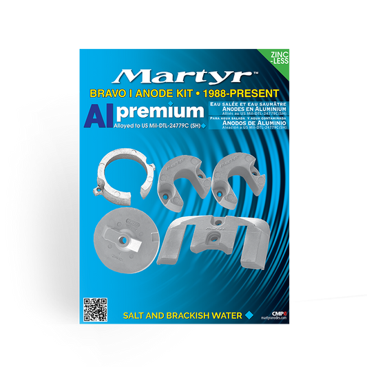 Kit anodi piede mercury Bravo 1