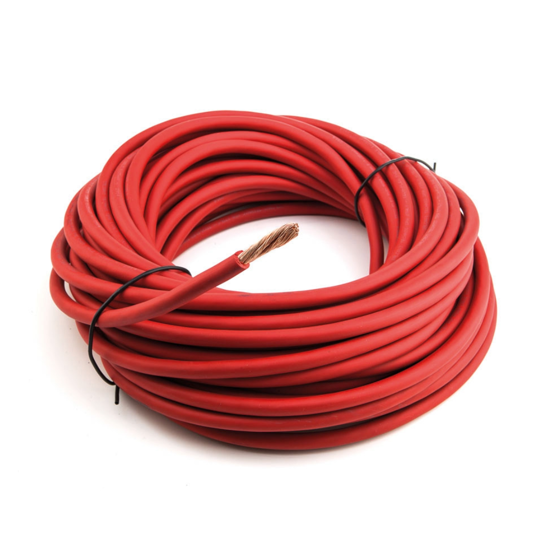 Cavo marino elettrico in neoprene per batterie certificato 25 mm