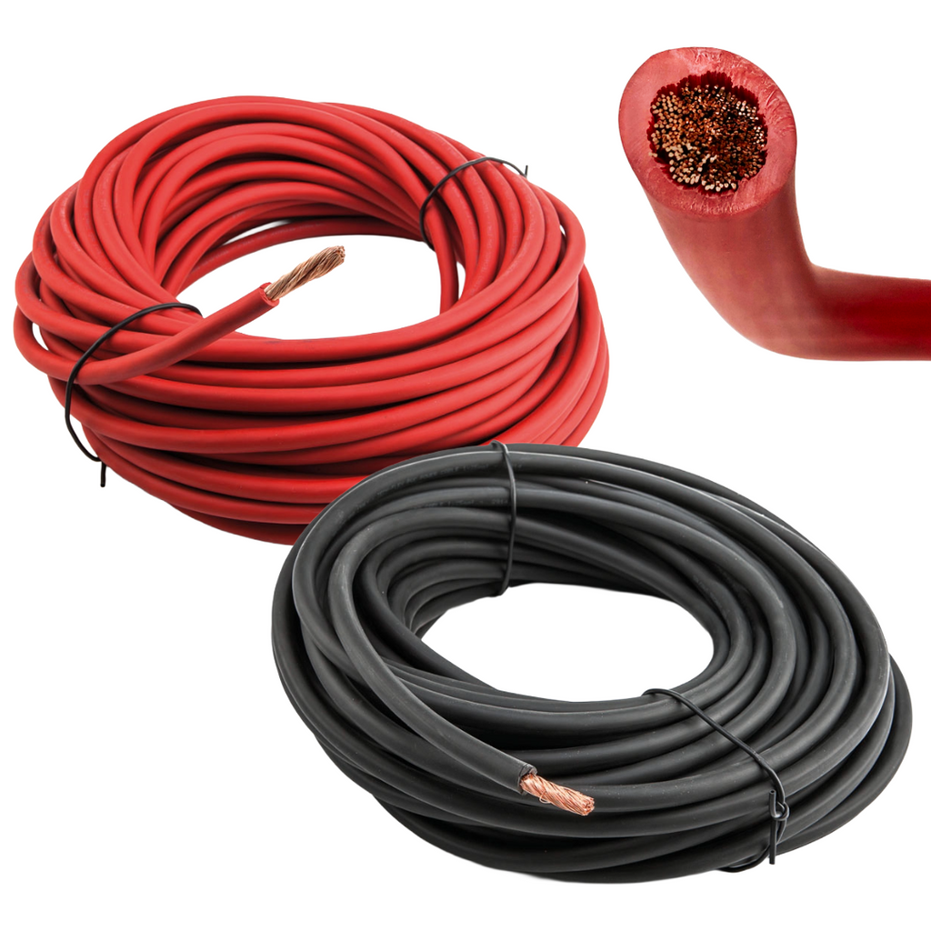 Cavo marino elettrico in neoprene per batterie certificato 25 mm