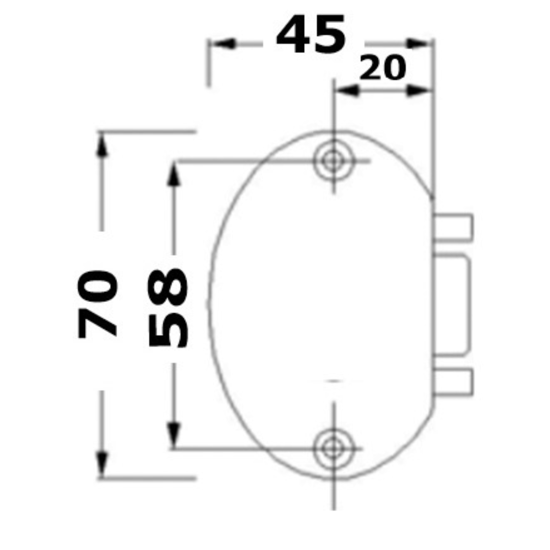 Chiusura a scrocchetto nylon antivibrante