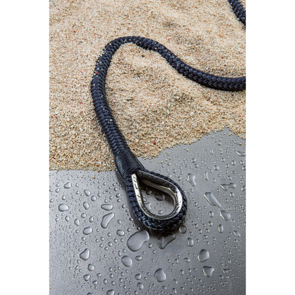 Cima da ormeggio alta tenacità con redancia inox Ø 12 mm x 7 metri blue navy