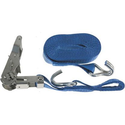 Cinghia tensionatrice regolabile blu fissaggio INOX 750 Kg