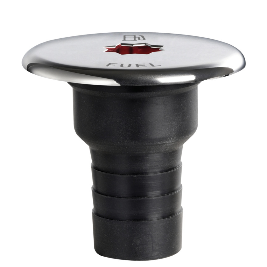 Tappo imbarco carburante "Clever" in tecnopolimero e inox