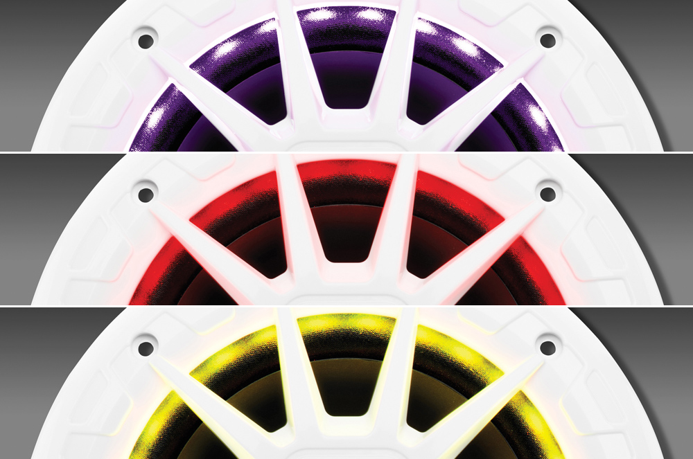 Altoparlanti marini full range da 6,5" a 2 vie da 200 W, RGB - Boss marine -