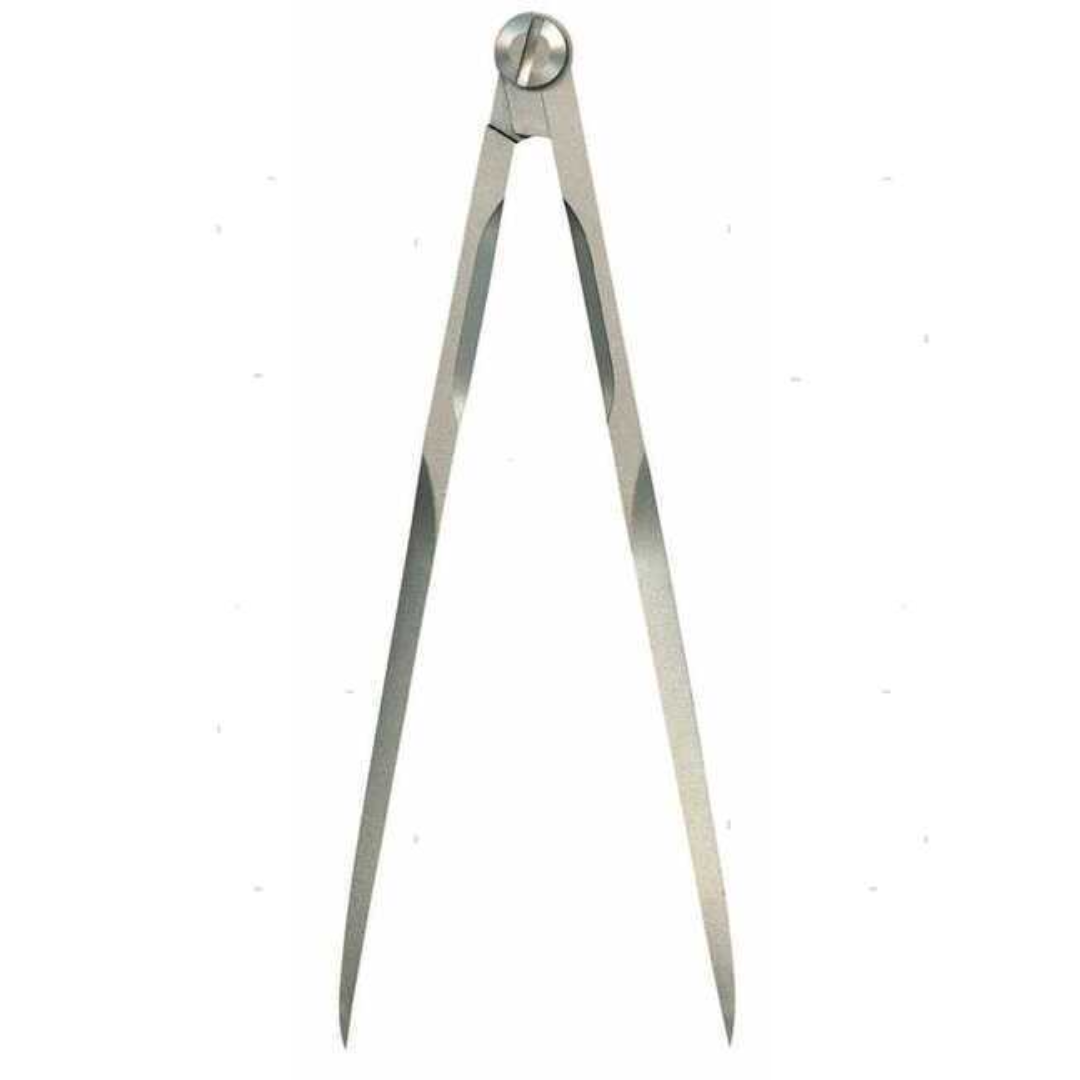 Compasso in alluminio satinato