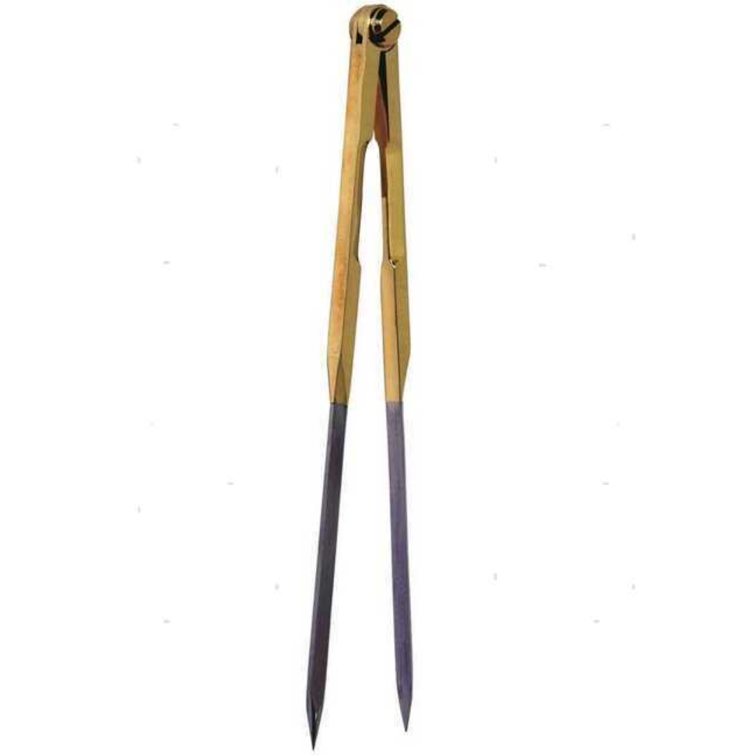 Compasso "Double" acciaio inox e ottone