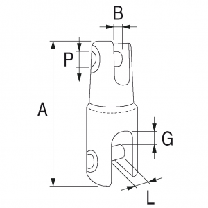 Douglas stainless steel swivel anchor joint