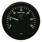 Contagiri/contaore VDO serie "black view" Ø 85 mm (Premium)