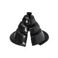 Cuffia passacavo apribile soffietto cavi nera Ø 135 mm